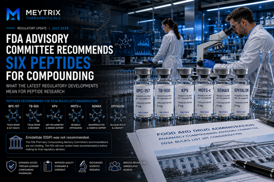 FDA Advisory Committee Recommends Six Peptides for Compounding: What It Means