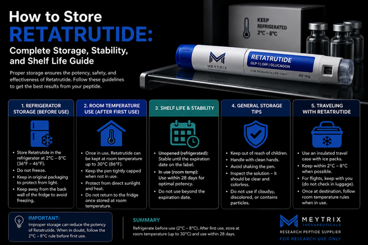 How to store retatrutide: complete storage, stability, and shelf life guide