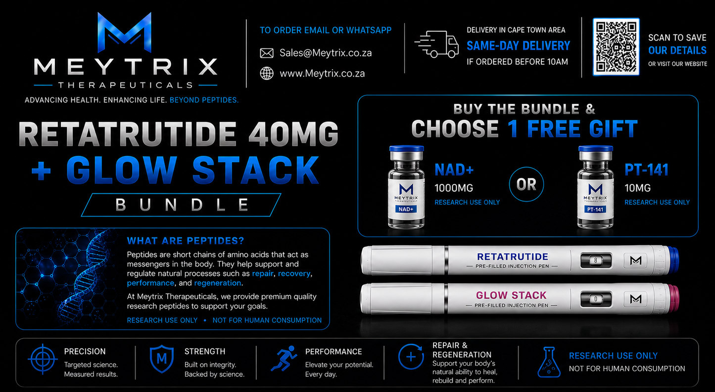 Retatrutide 40mg + GLOWStack Bundle - Free Peptide Included