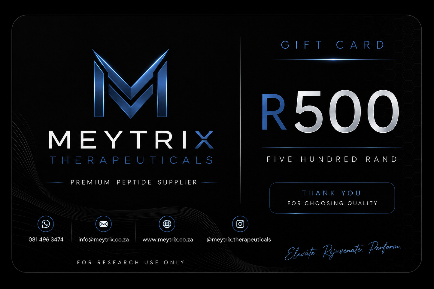 Meytrix Gift Card.