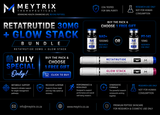 Reta Glow Stack - Retatrutide 30mg + GLOW Stack Bundle - Free Peptide Included